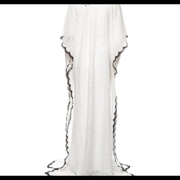 Oscar De La Renta Lace Kaftan Dress - Picture 3 of 3